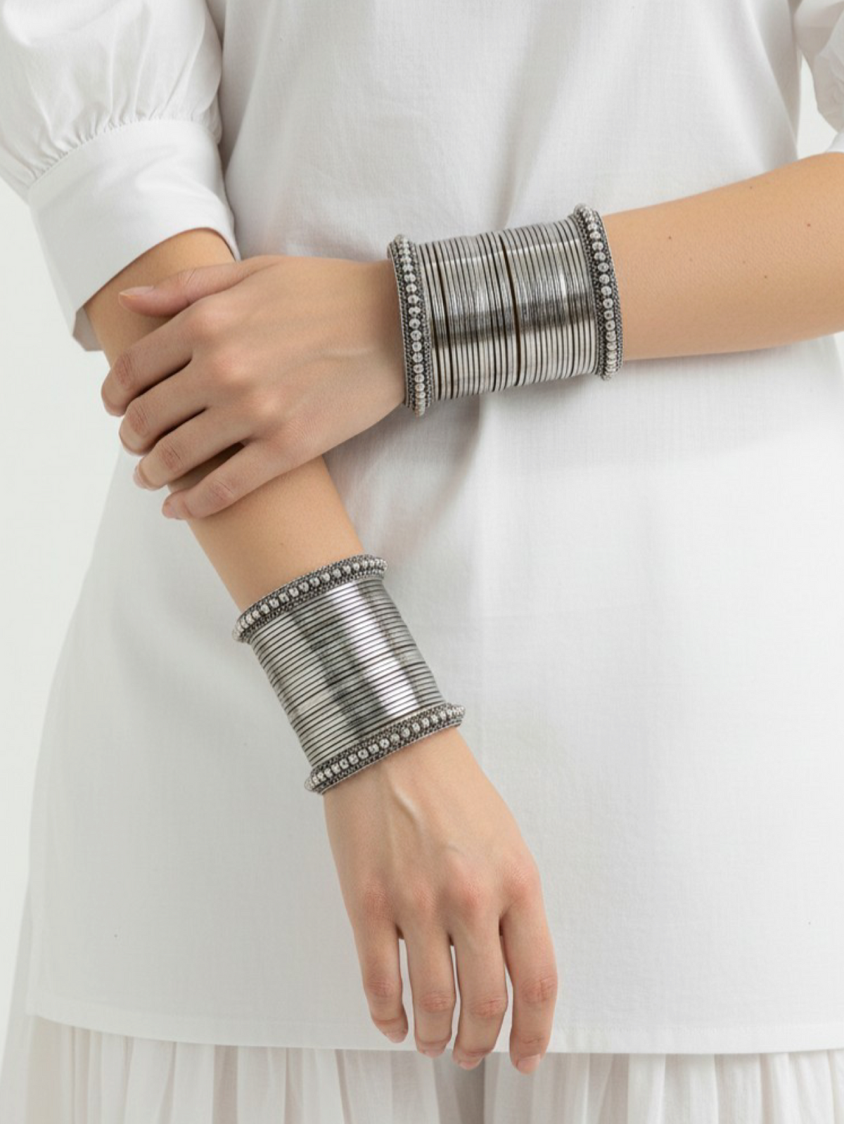 Silver metal Bangles-kk-2003