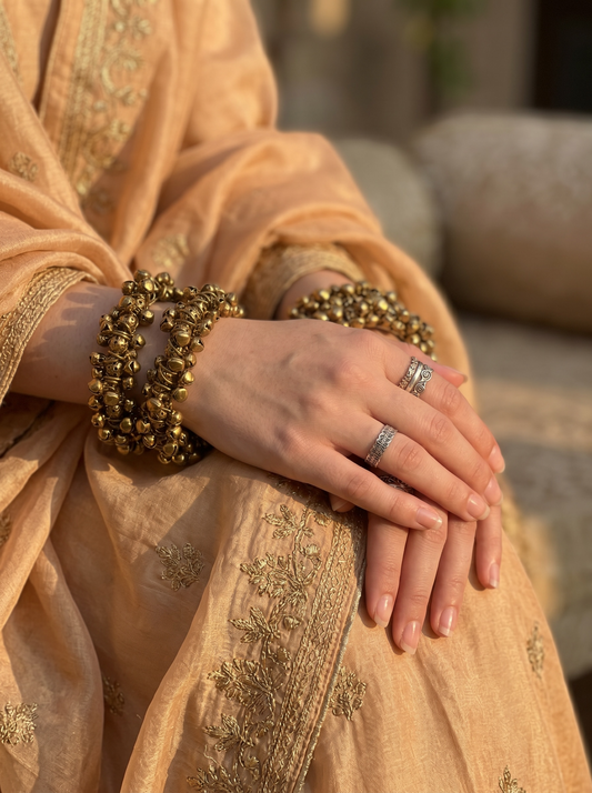 Gungro bangles set (antique gold)